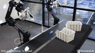 conveyor sorting and tossing demo